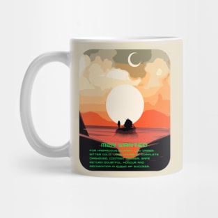 Sci-Fi Landscape Men Wanted For Hazardous Journey Mug